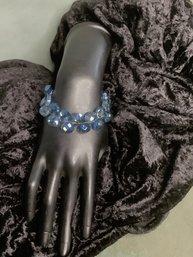 Alex & Ani Azure Blue Crystal Bracelet #17