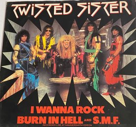 TWISTED SISTER - I Wanna Rock - 1984 Vinyl - (A9634T) INCLUDES POSTER