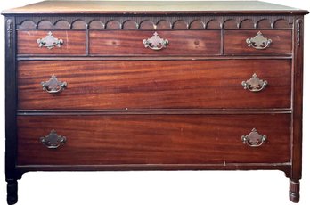 Antique 20th Century Mahogany Chest Of Drawers