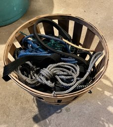 Basket Of Straps, Bungee Cords, Etc.