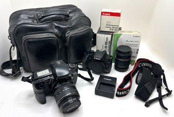 Canon Ultrasonic EOSA2 & Canon Rebel XS EOS Cameras, Lenses, Camera Bag & Accessories