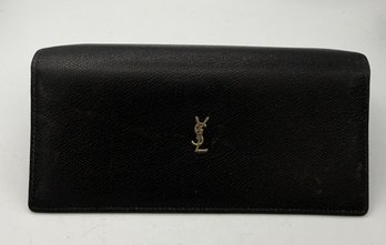 Yves Saint Laurent Black Leather Classic Wallet