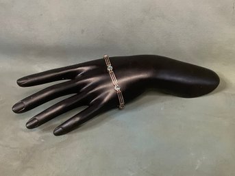 Sterling Silver Sea Blue Bracelet #22