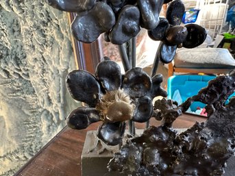 Metal Flower Sculpture