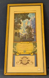 1933 Complete Maxfield Parrish Calendar 'Sunrise'
