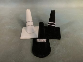 Mixed Sterling Silver Rings Sizes 7-10 #25?