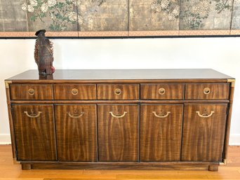 MCM American Campaign Style Accolade Credenza By Drexel