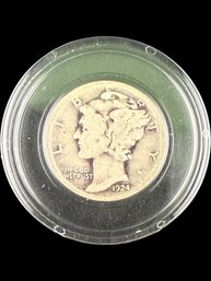 1924 Mercury Silver Dime