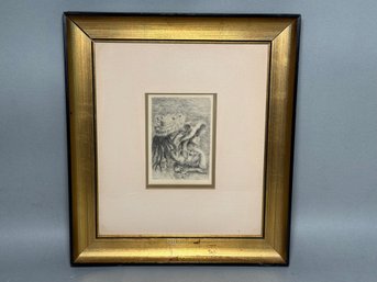 Vintage Pierre Auguste Renoir 'Le Chapeau Epingle' Original Etching With COA