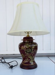Ginger Jar Table Lamp With Cloth Shade