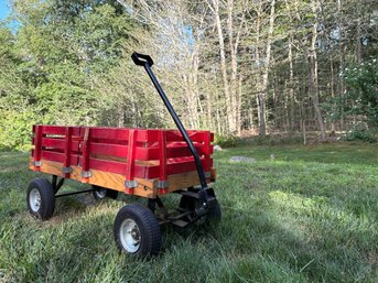 Wood Rail And Frame Berlin Express Little Red Wagon