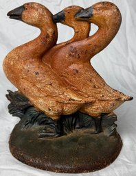 Vintage Cast Iron Waterfowl Door Stop