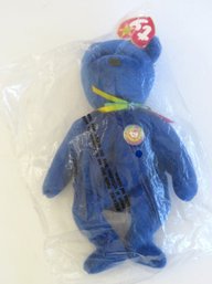 TY Official Retired Beanie Baby 'Clubby' 1998 MWMT Official Club Bear - Sealed