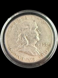 1952 Ben Franklin Silver Half Dollar
