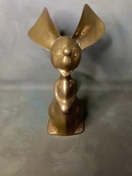 Large Heavy Brass Mouse W/ Big Ears