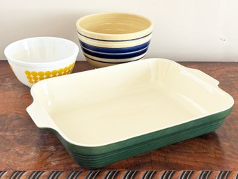 Vintage Glass And Ceramics By Emile Henry, Pyrex, And More