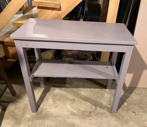 Small Painted Table With Undershelf