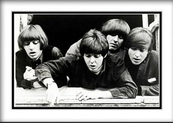 Framed Trowbridge Fine Art Print Of The 'Fab Four'