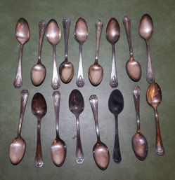 1847 Rogers Bros SX Triple Monogrammed Dinner Spoons