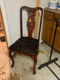 FAUX PAINTED QUEEN ANNE CHAIR