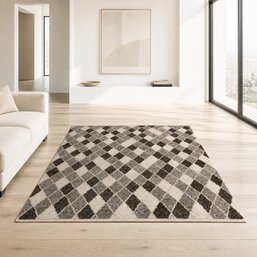 Surya Nico NIC-7002 Hand-Woven 100% Wool Geometric Area Rug, 8' X 10'