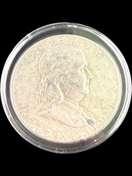 1963-D Ben Franklin Silver Half Dollar