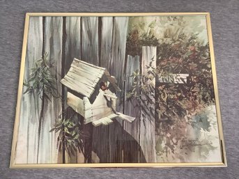 David Solomon 'House Hunting' Framed Watercolor Print