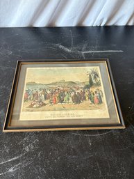 Reproduction Of A 19th-century Artwork Titled Vue Prise Devant Lglise De San-Bendo  Rio Janeiro