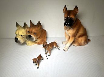 Boxer Dog Vintage Ceramic Collection