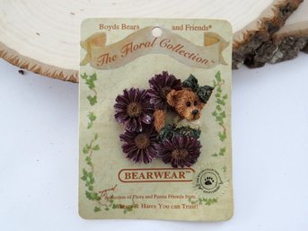 Boyds Bears Floral Collection Pin