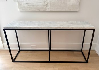 Restoration Hardware Nicholas Marble Top Console Table