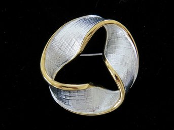 Napier Two Tone Ribbon Pin