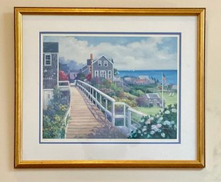 Limited Edition Signed Coastal Landscape Print By Rowenna