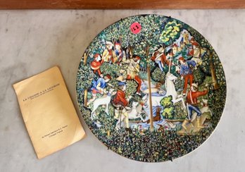 Limoges Hunt Of The Unicorn Plate