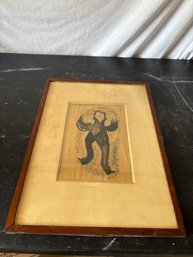 Framed Black And White Print