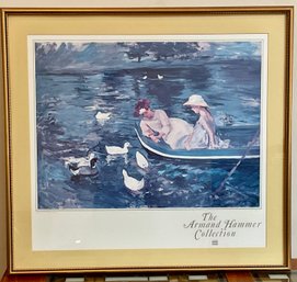 Mary Cassatt 'Summertime' Framed Exhibition Poster - Armand Hammer Collection