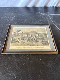 Framed Artwork Is A Print Titled 'Comboio De Diamantes Em Minas Geraes'