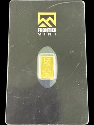 1/2 Gram Frontier Mint .9999 Fine Gold