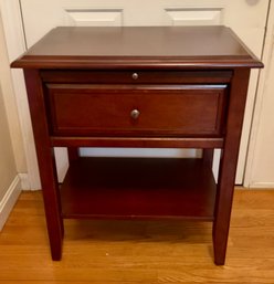 MSE Nightstand With Pull Out Drawer And Tray