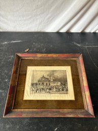 Mid-century Print Titled 'Igreja Do Hospcio De N.S. Da Piedade Da Bahia'