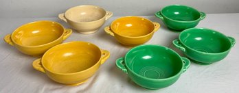 Vintage Handled Fiesta Ware Bowls
