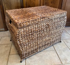Bombe Wicker Weave Storage Trunk