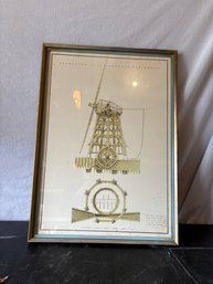 Mid Century Watermill Art Print