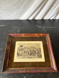 Lithograph Titled 'Comboio De Diamantes Em Minas Geraes' (Diamond Convoy In Minas Gerais)