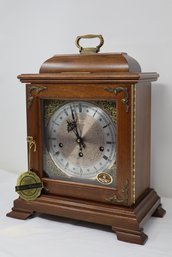 Hamilton Genuine Hardwood Walnut Mantel Clock