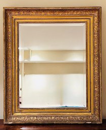 Antique Beveled Gilt Mirror