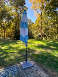 Very Nice Umbrella With Weighted Stand - Overall Very Nice - These Are Very Expensive To Buy New - NICE !