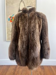 Vintage Max Zeller Fur Coat  Womens Size Medium