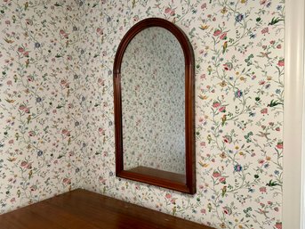 Vintage Heavy Weighted Wooden Mirror