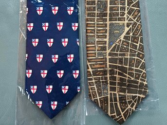 Civitas & Alexis Fine Silk Men's Neckties (2) Brand New!